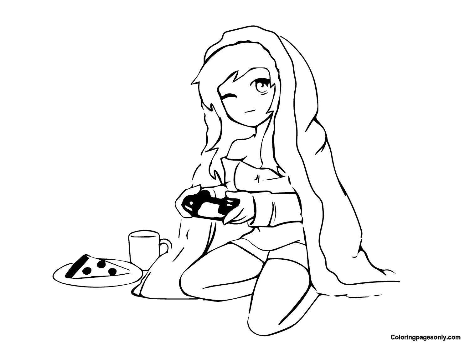 Çocuklar İçin Aphmau Boyama Sayfaları 