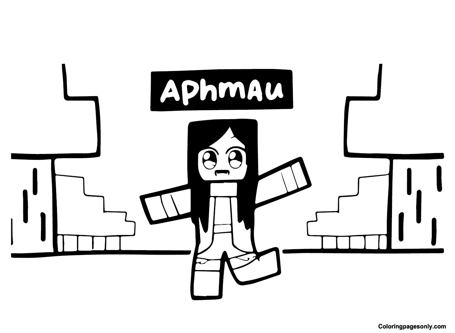 Çocuklar İçin Aphmau Boyama Sayfaları 