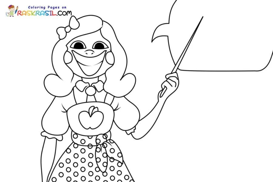 Çocuklar İçin Bayan Delight Boyama Sayfaları 