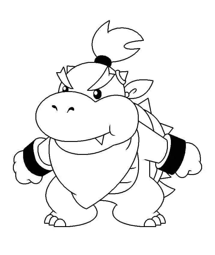 Çocuklar İçin Bowser Boyama Sayfaları 