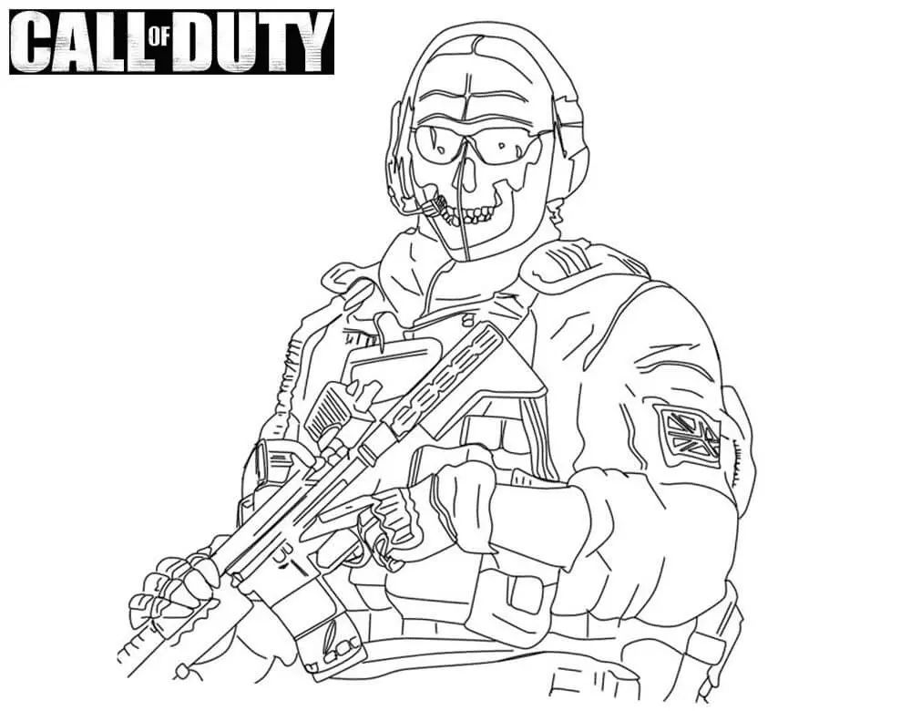 Çocuklar İçin Call of Duty Boyama Sayfaları 
