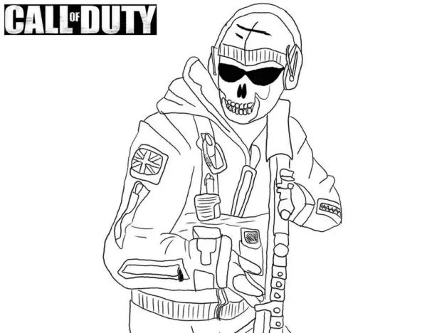 Çocuklar İçin Call of Duty Boyama Sayfaları 