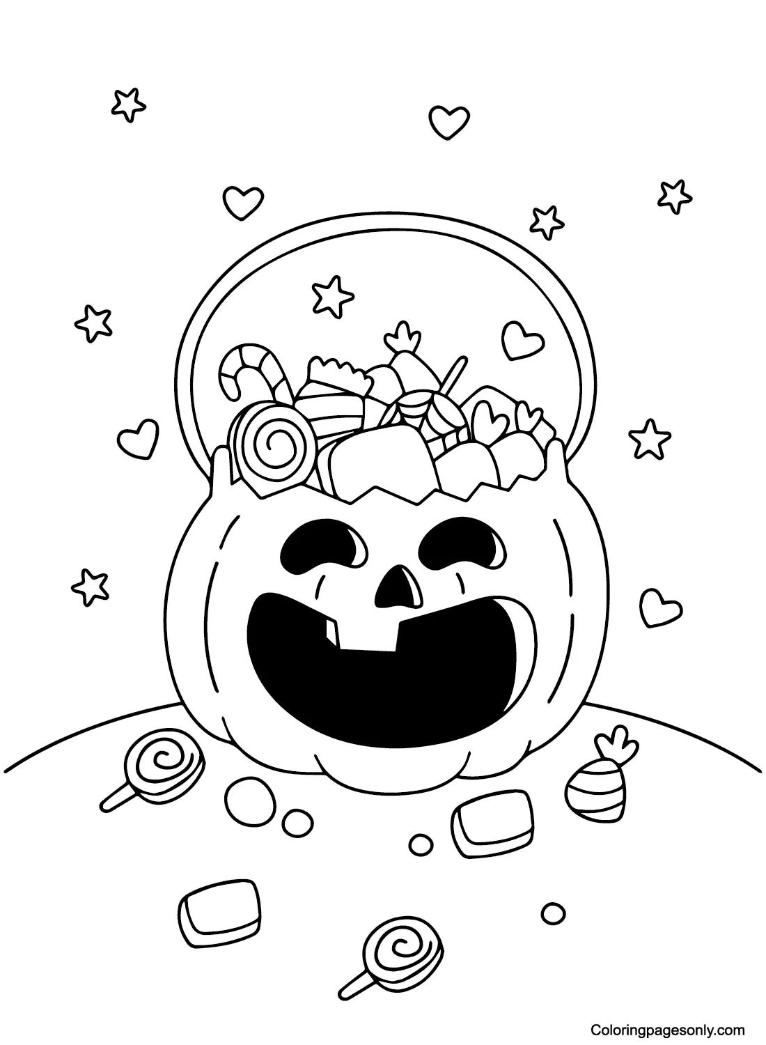 Çocuklar İçin Candyland Boyama Sayfaları 