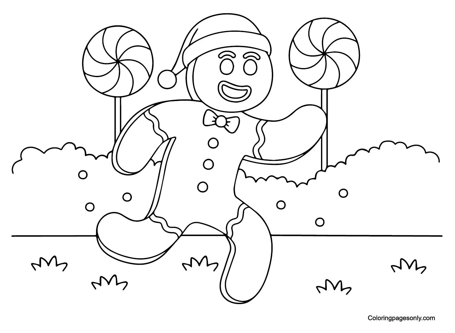 Çocuklar İçin Candyland Boyama Sayfaları 
