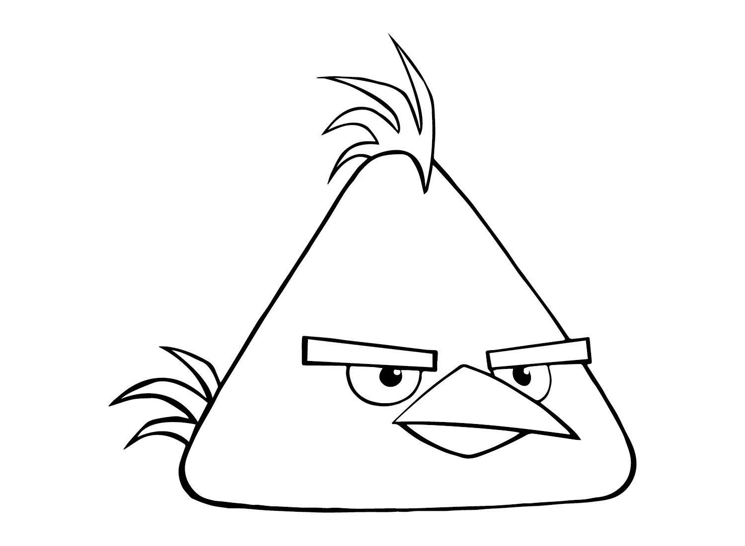 Çocuklar İçin Chuck Angry Bird Boyama Sayfaları 
