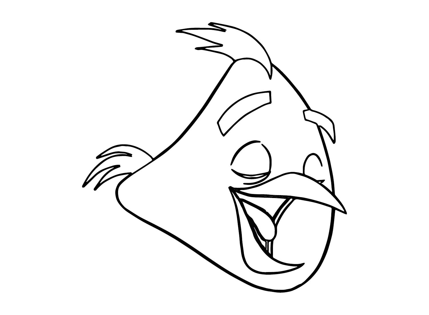 Çocuklar İçin Chuck Angry Bird Boyama Sayfaları 