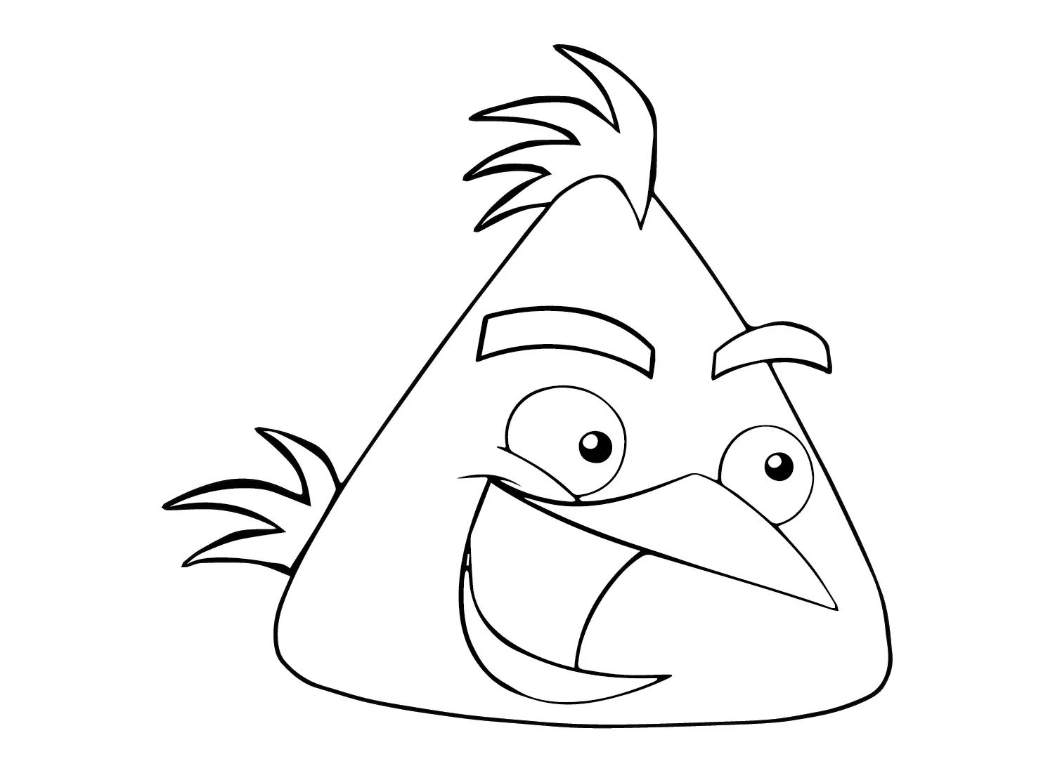 Çocuklar İçin Chuck Angry Bird Boyama Sayfaları 