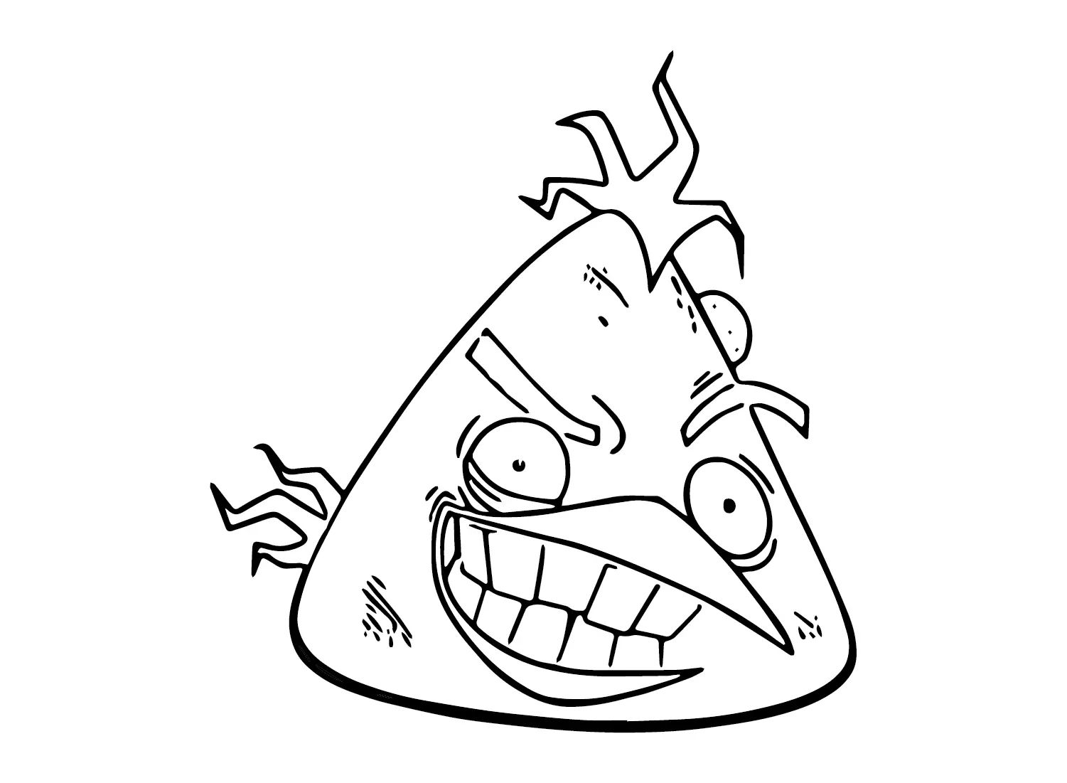 Çocuklar İçin Chuck Angry Bird Boyama Sayfaları 