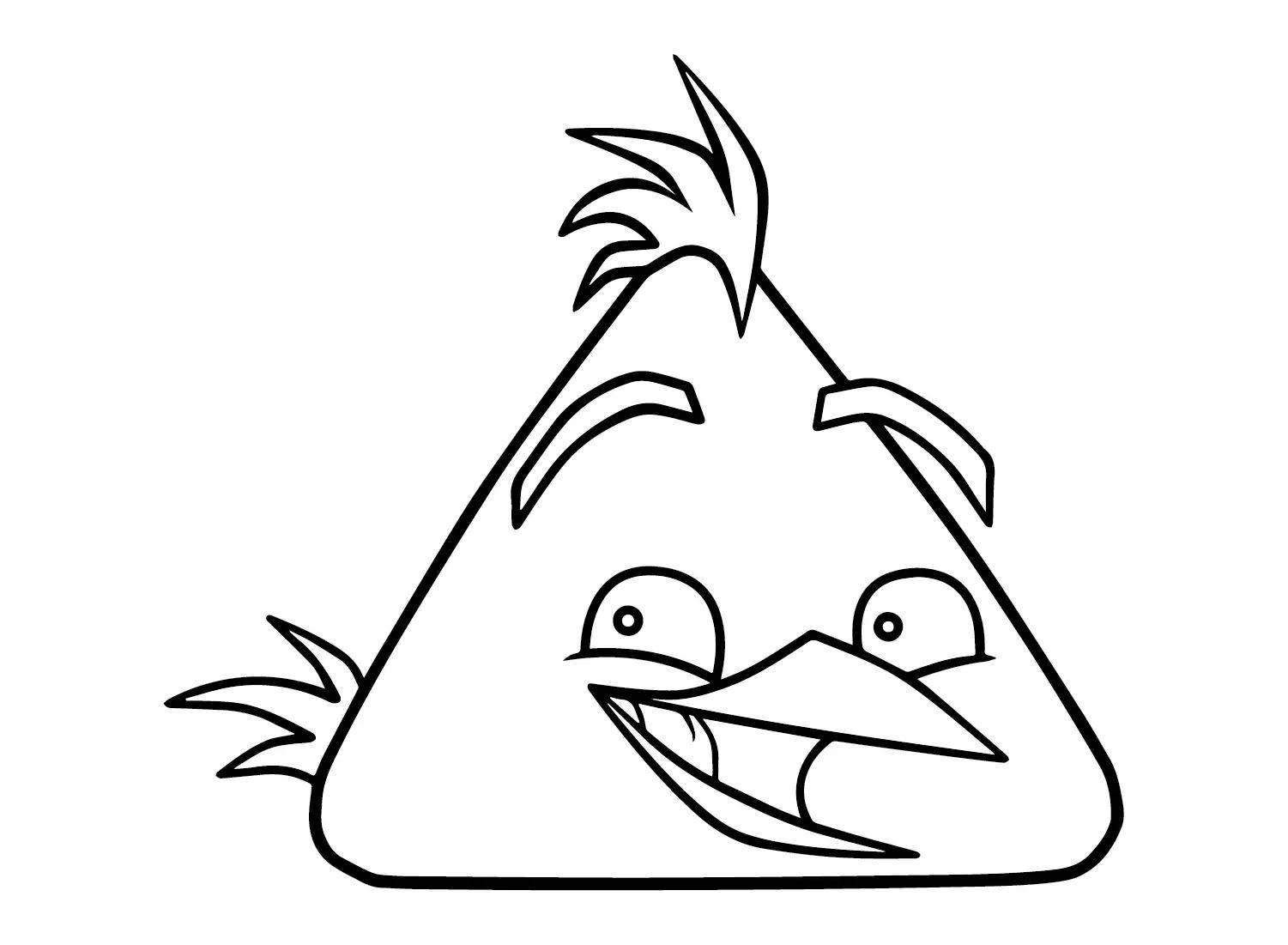 Çocuklar İçin Chuck Angry Bird Boyama Sayfaları 