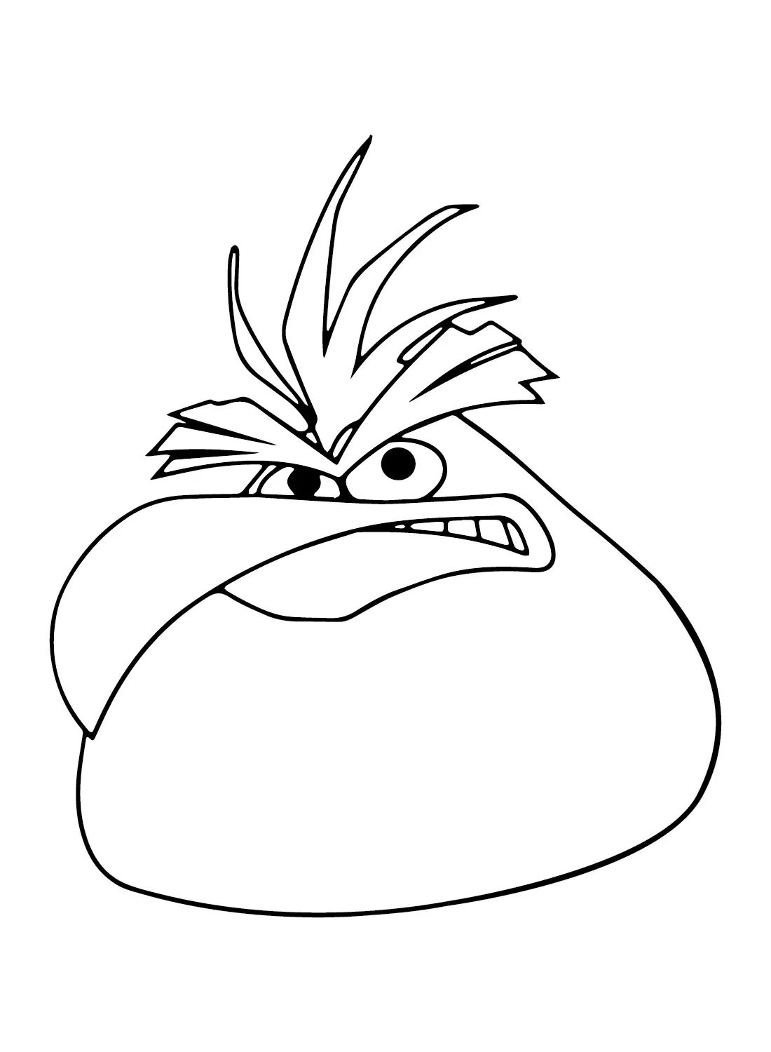 Çocuklar İçin Chuck Angry Bird Boyama Sayfaları 