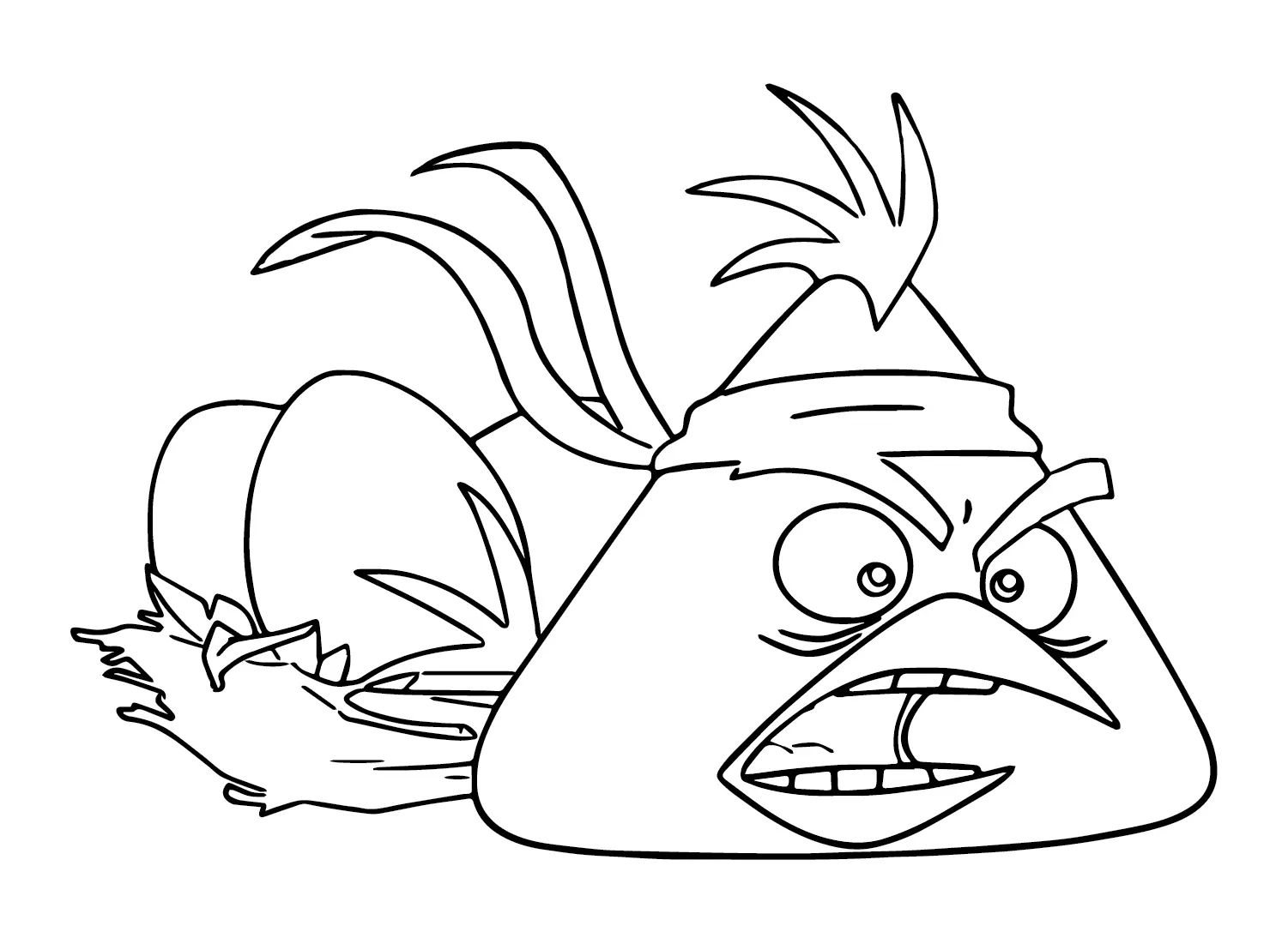 Çocuklar İçin Chuck Angry Bird Boyama Sayfaları 