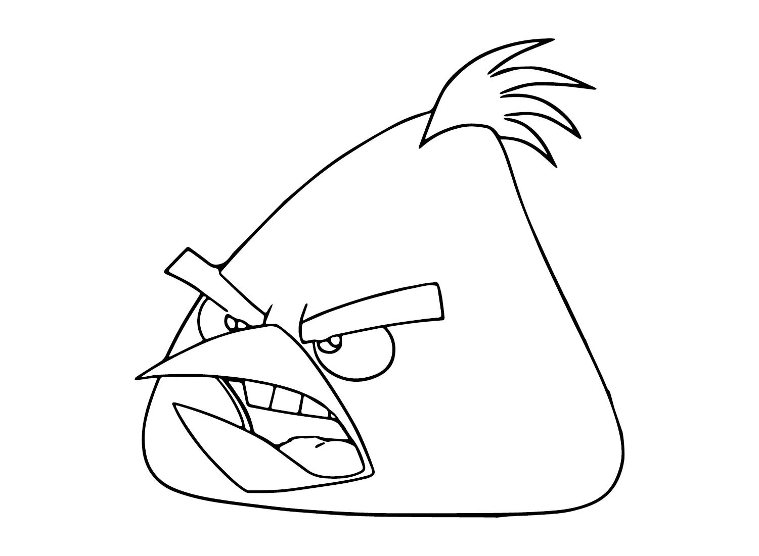 Çocuklar İçin Chuck Angry Bird Boyama Sayfaları 