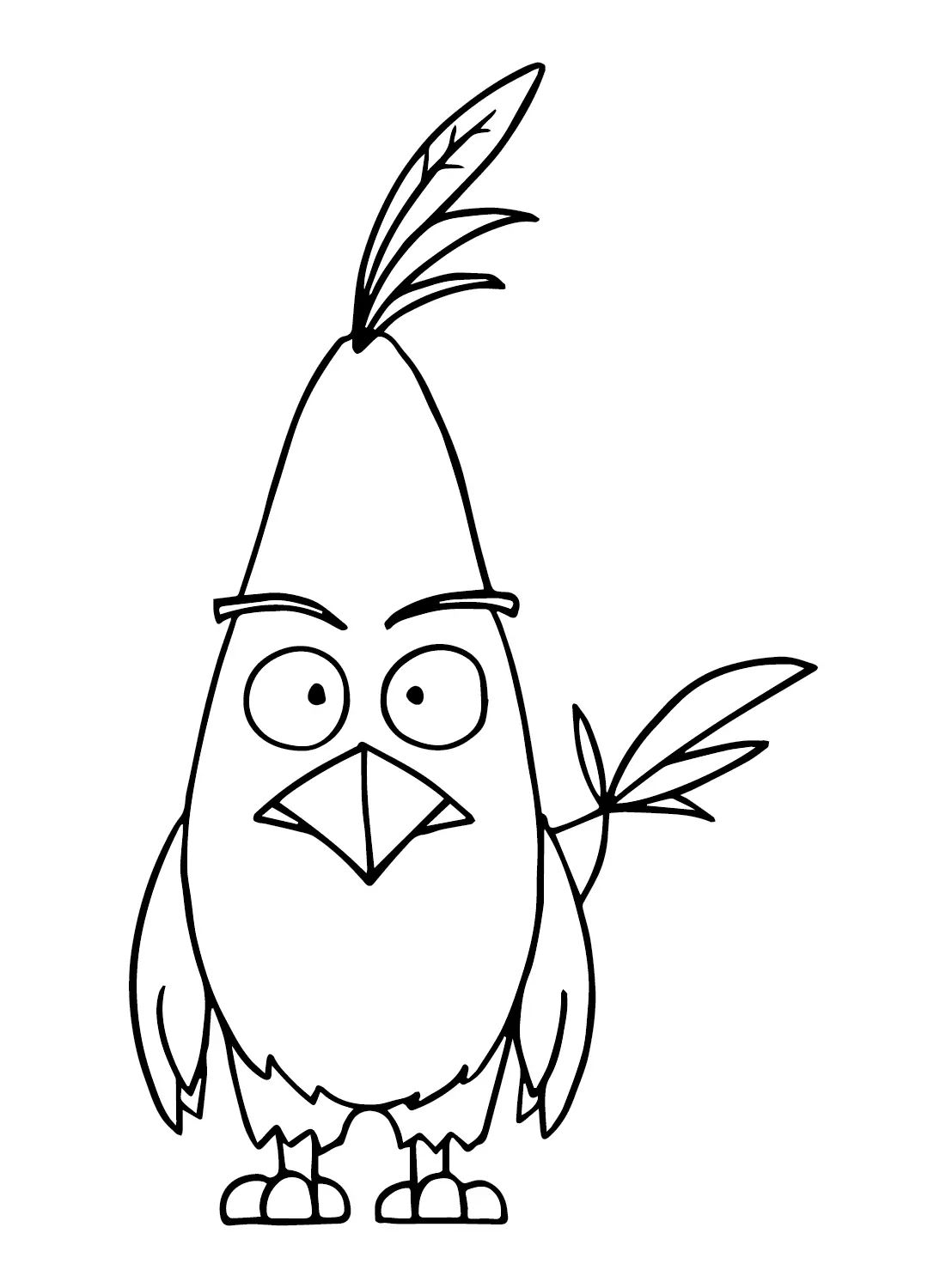 Çocuklar İçin Chuck Angry Bird Boyama Sayfaları 
