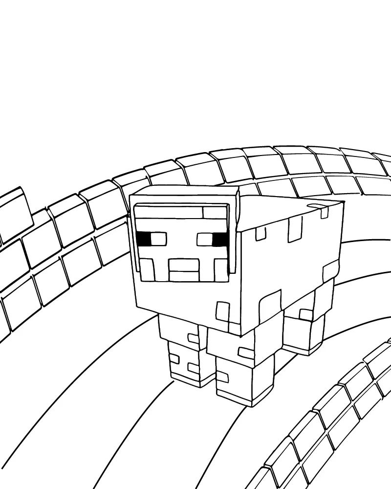 Çocuklar İçin Crossy Road Boyama Sayfaları 