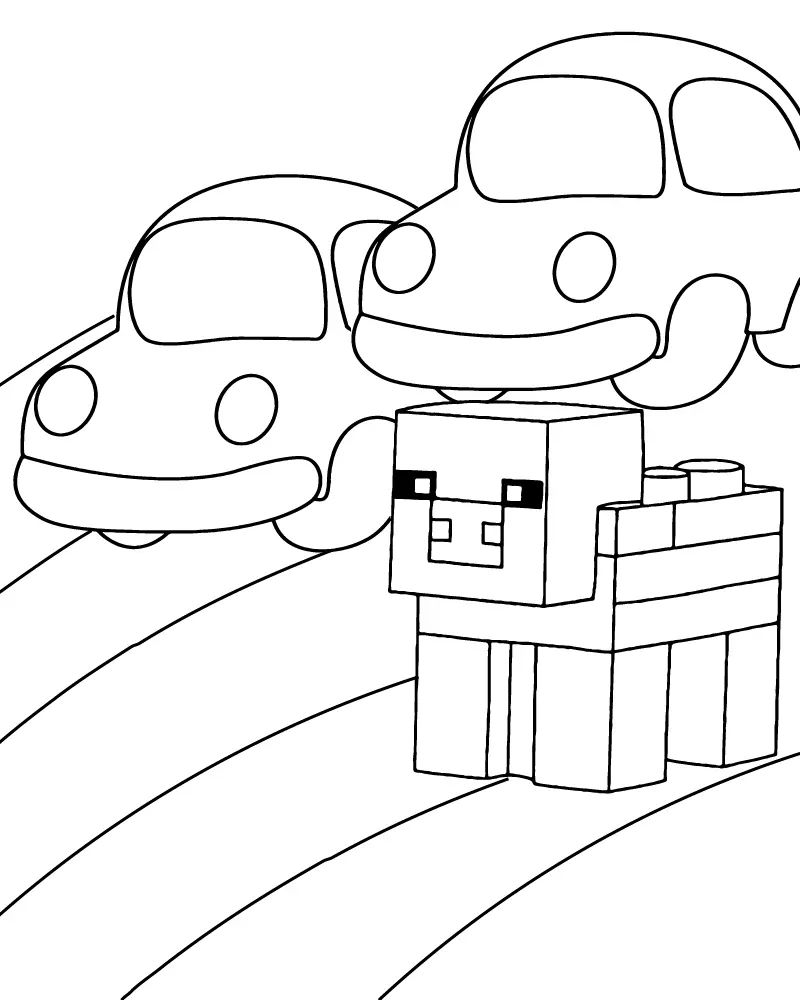 Çocuklar İçin Crossy Road Boyama Sayfaları 
