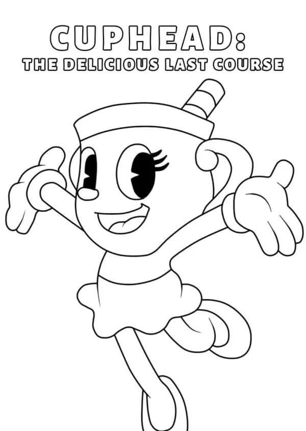 Çocuklar İçin Cuphead Boyama Sayfaları 