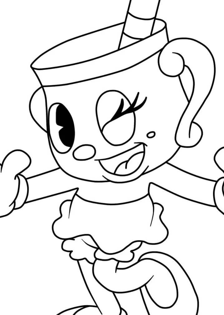 Çocuklar İçin Cuphead Boyama Sayfaları 