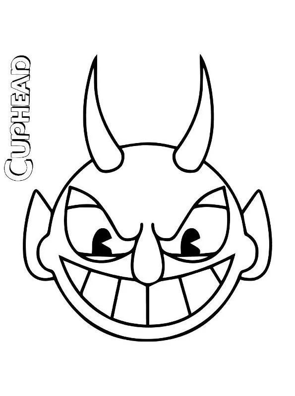 Çocuklar İçin Cuphead Boyama Sayfaları 