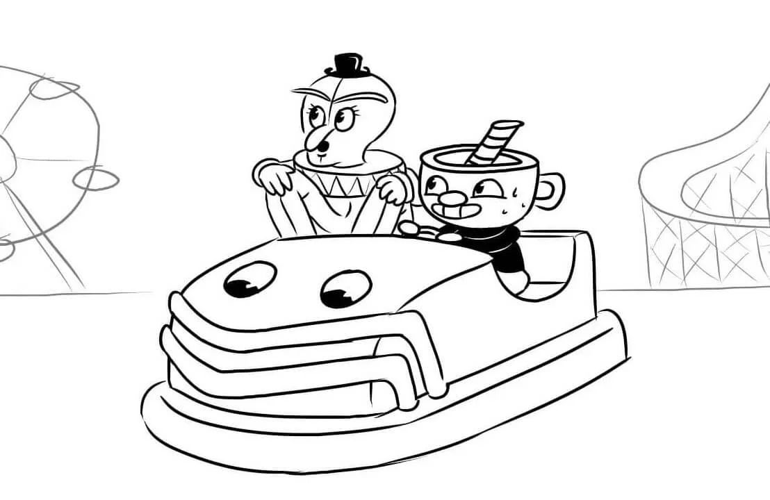 Çocuklar İçin Cuphead Boyama Sayfaları 