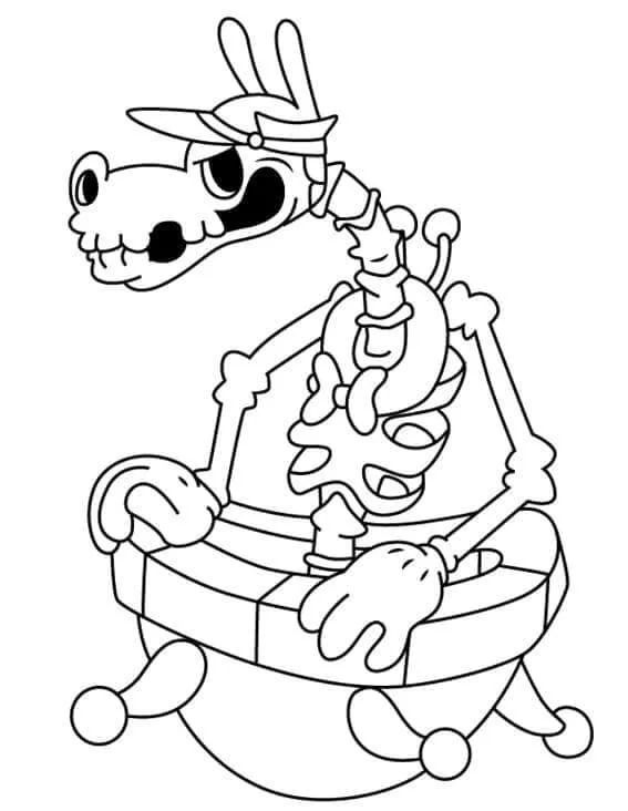 Çocuklar İçin Cuphead Boyama Sayfaları 