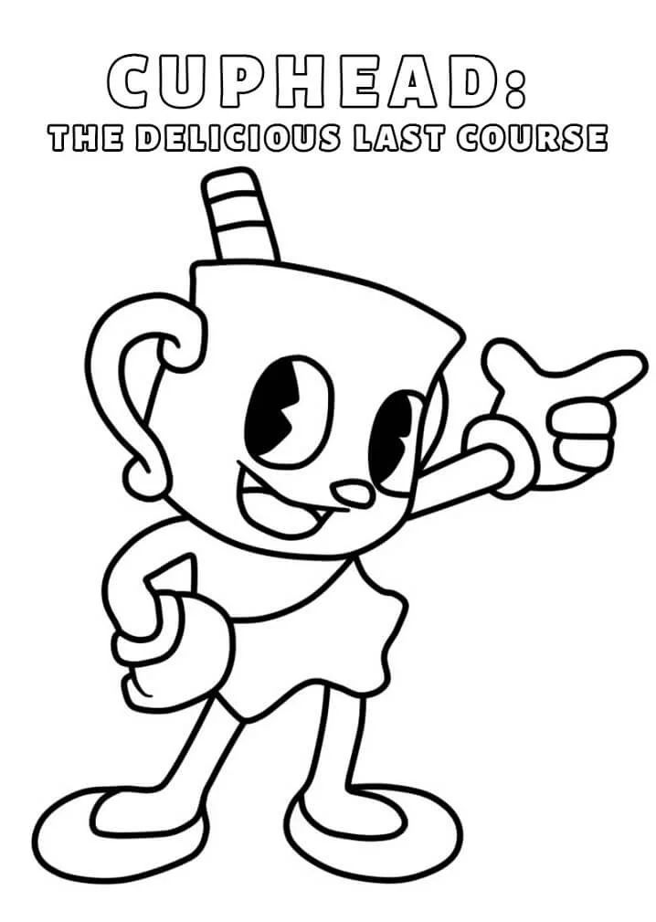 Çocuklar İçin Cuphead Boyama Sayfaları 