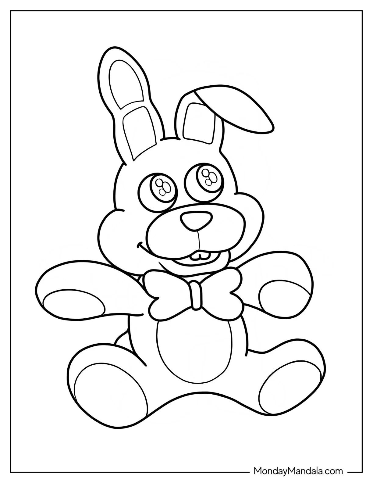 Çocuklar İçin Five Nights At Freddys Boyama Sayfaları 