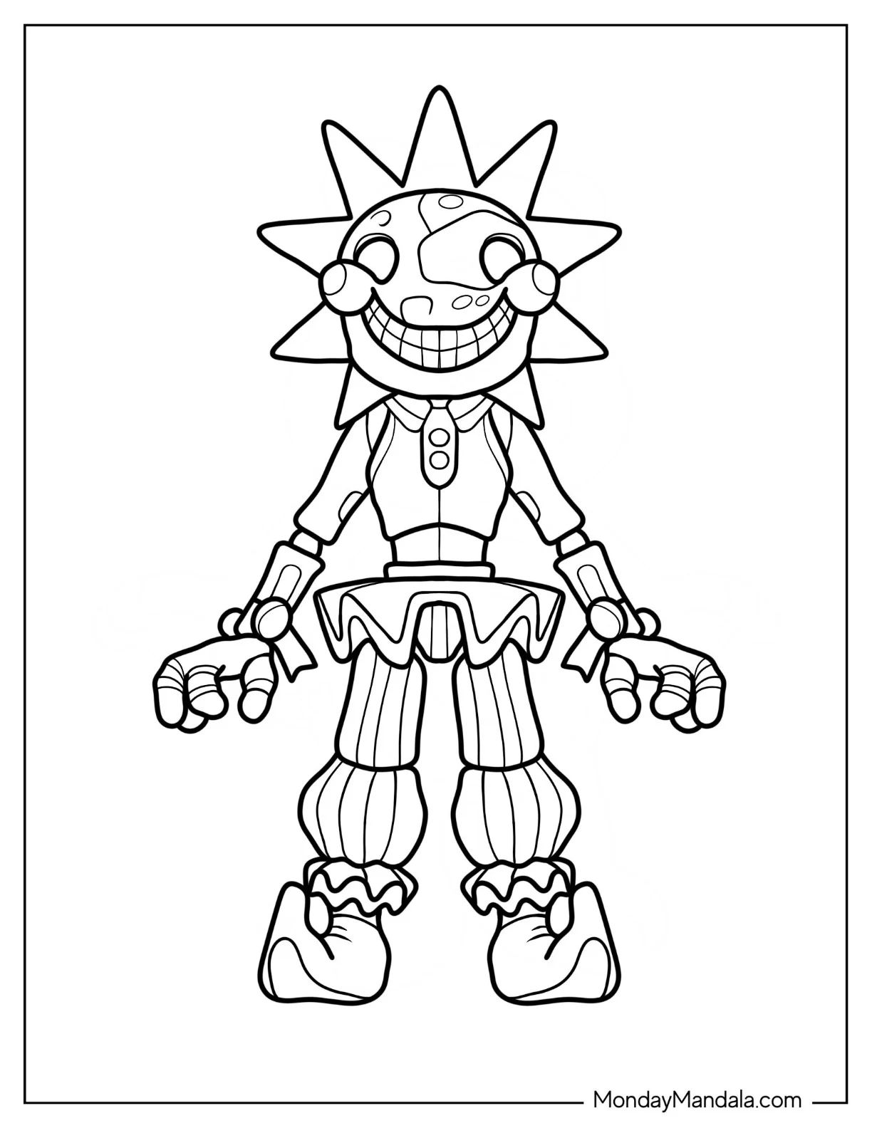 Çocuklar İçin Five Nights At Freddys Boyama Sayfaları 