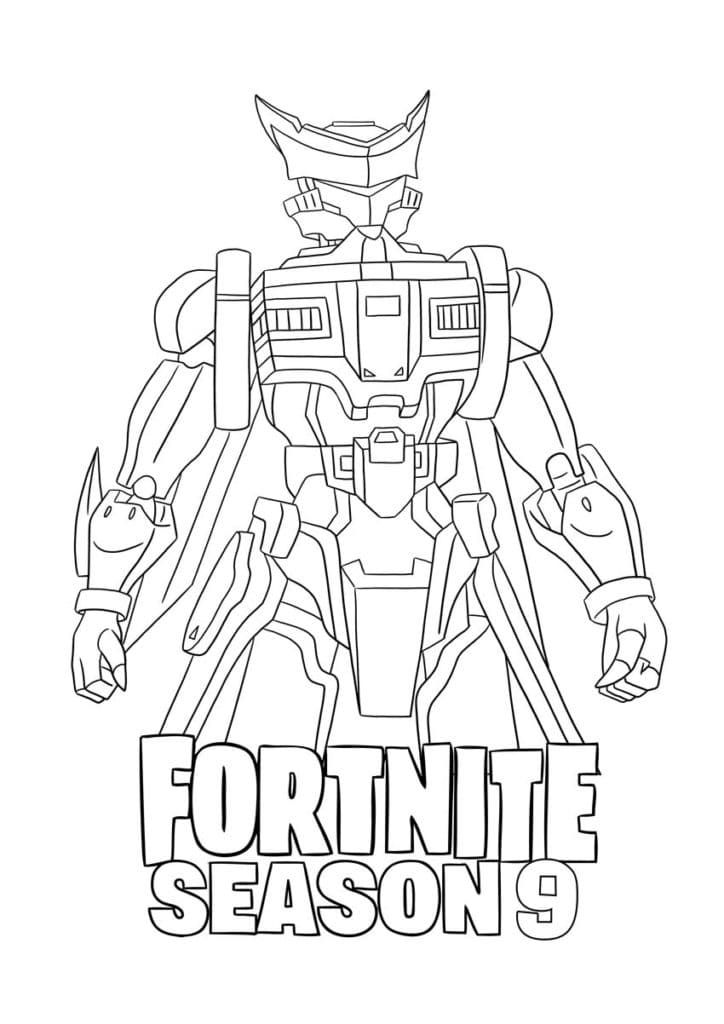 Çocuklar İçin Fortnite Boyama Sayfaları 