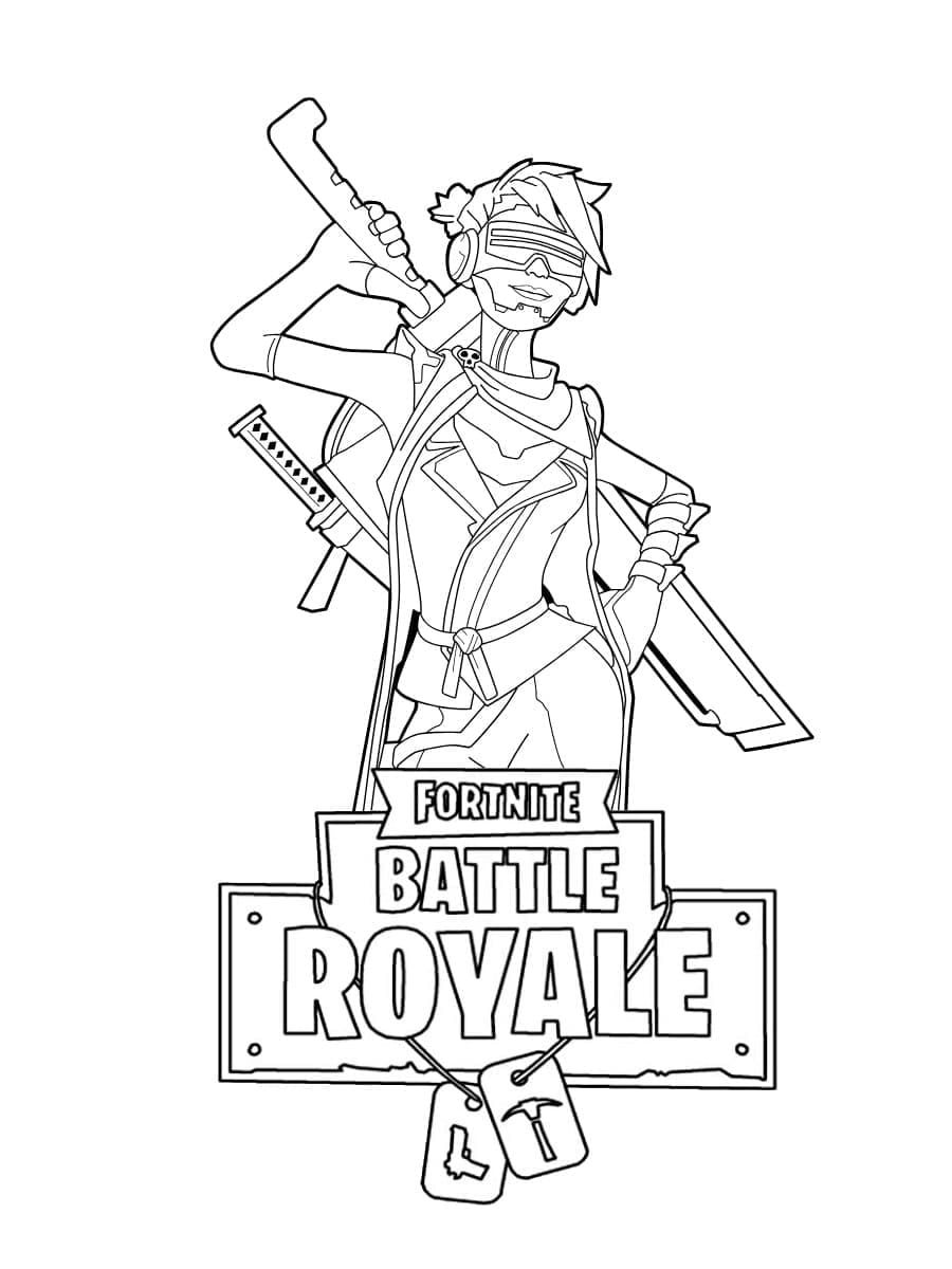 Çocuklar İçin Fortnite Boyama Sayfaları 