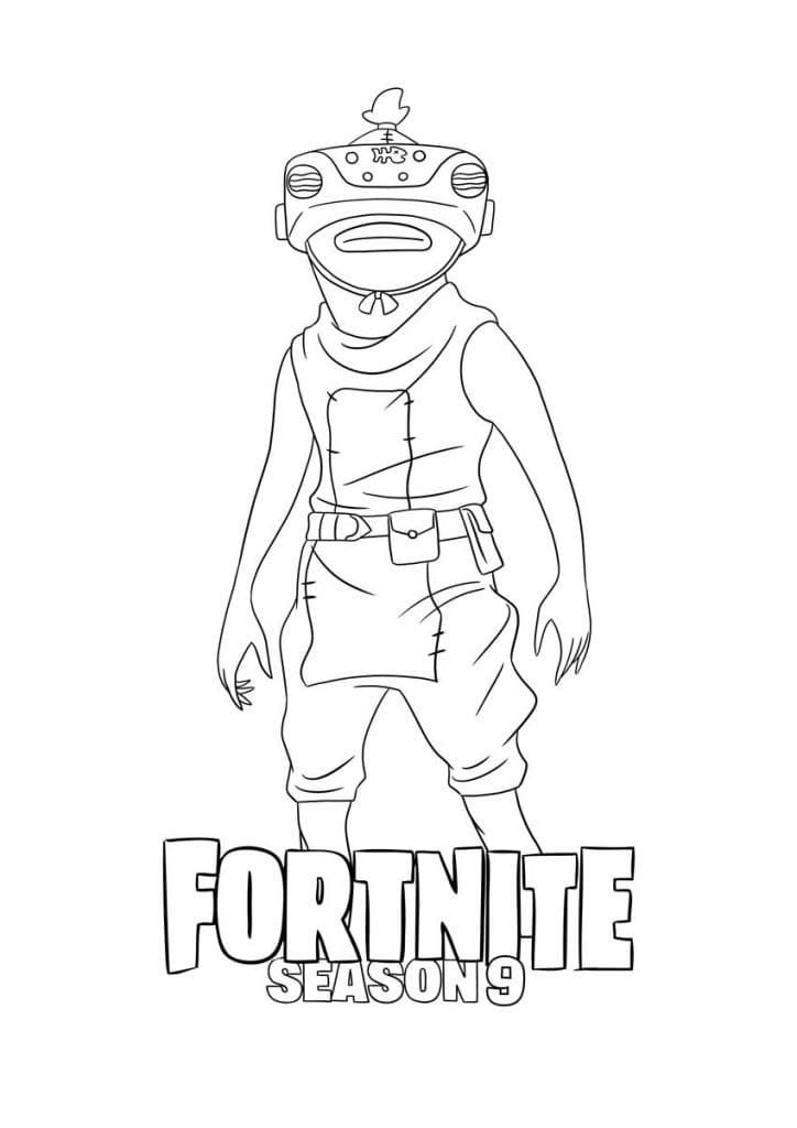 Çocuklar İçin Fortnite Boyama Sayfaları 