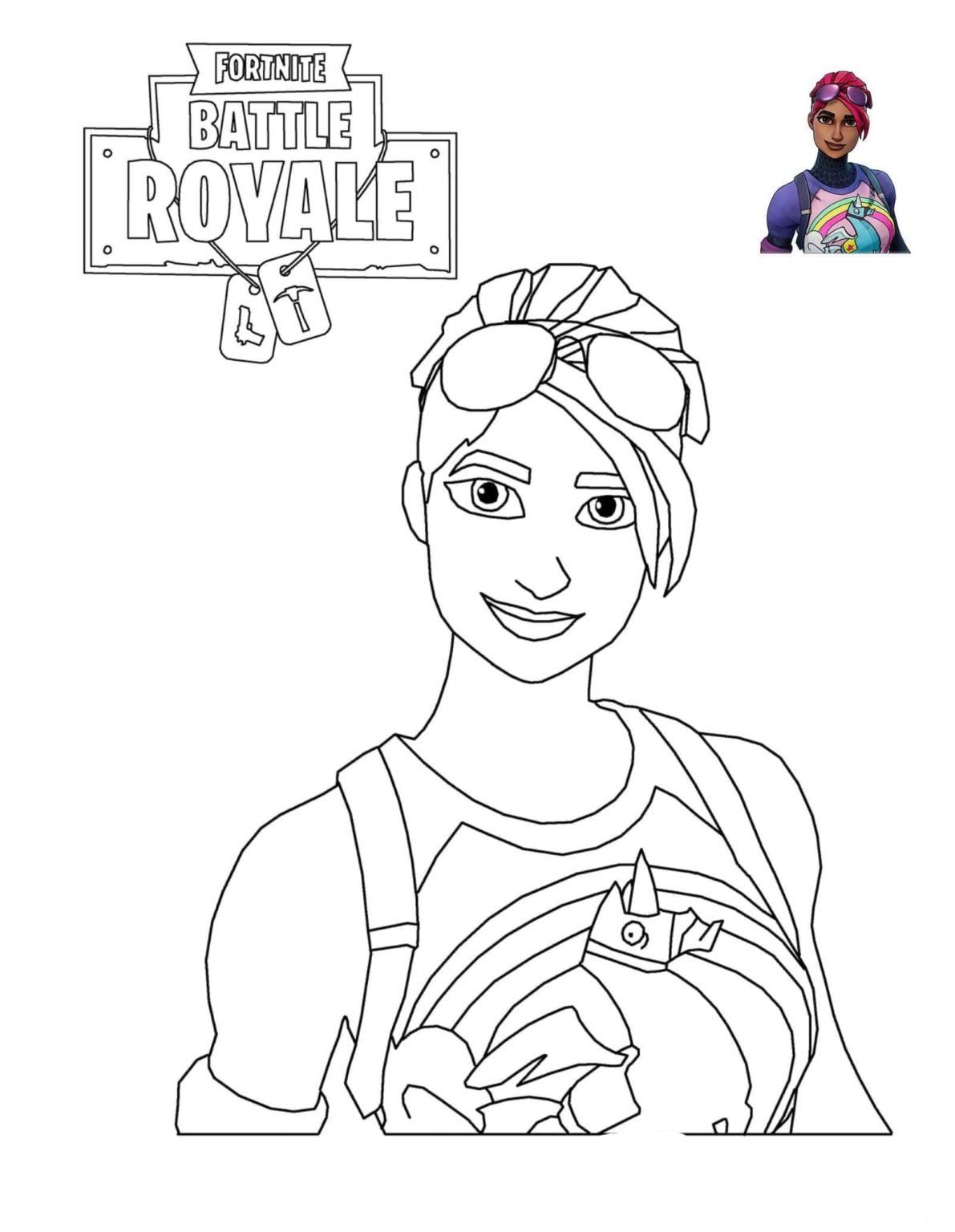 Çocuklar İçin Fortnite Boyama Sayfaları 