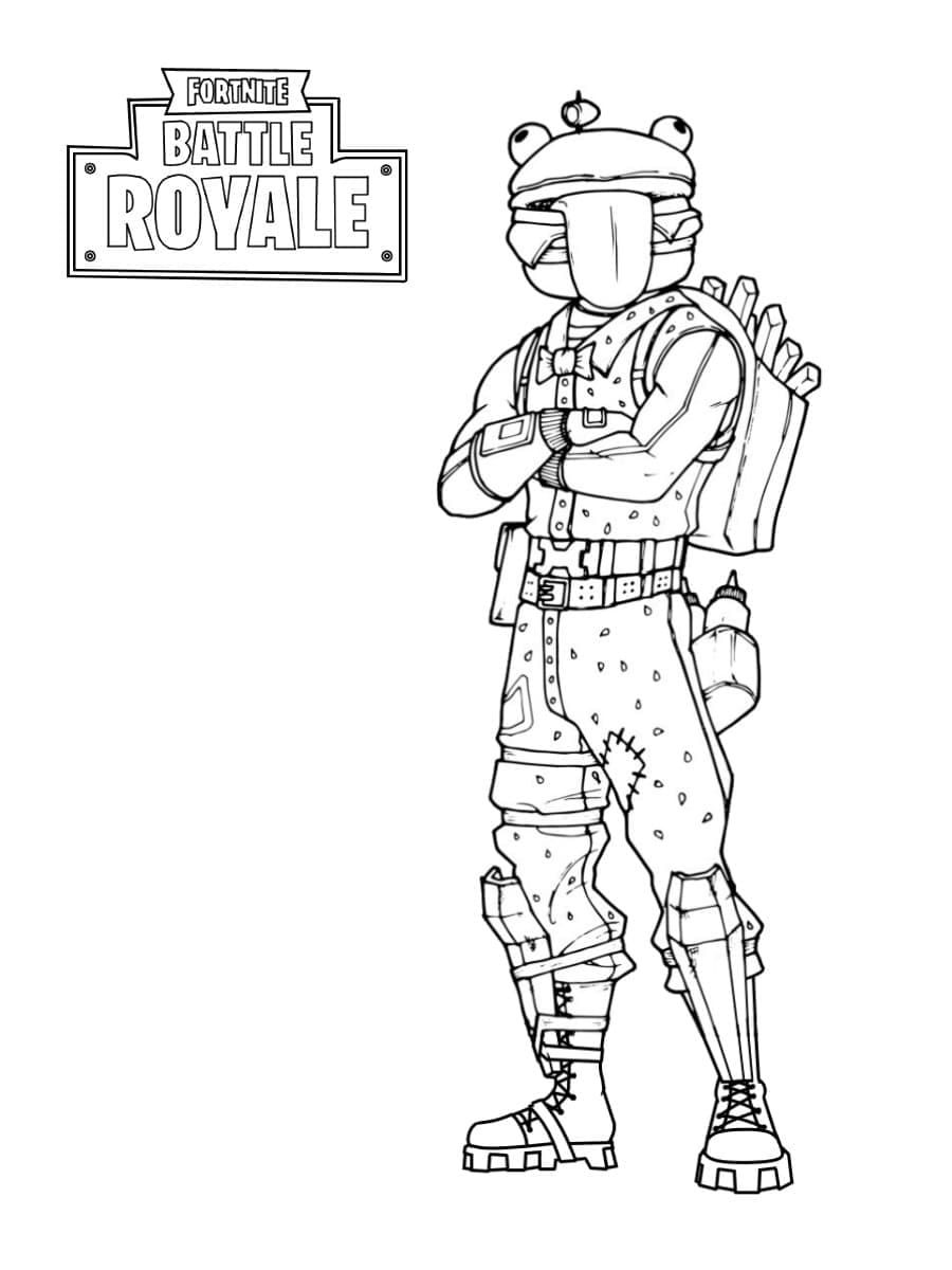 Çocuklar İçin Fortnite Boyama Sayfaları 