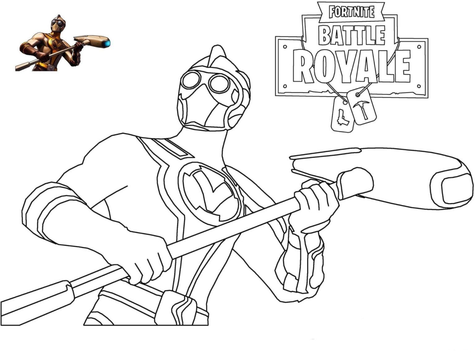 Çocuklar İçin Fortnite Boyama Sayfaları 