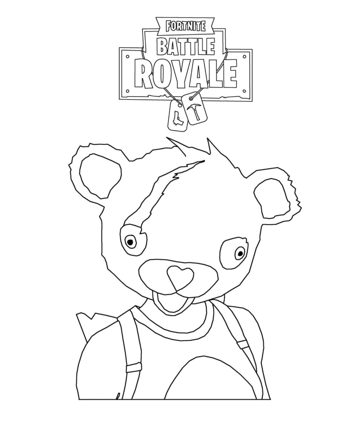Çocuklar İçin Fortnite Boyama Sayfaları 