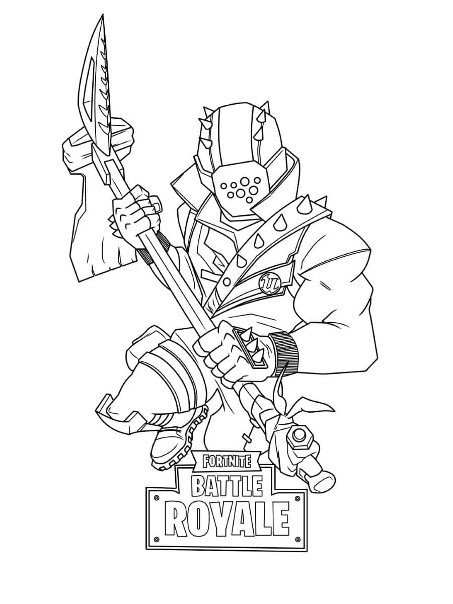 Çocuklar İçin Fortnite Boyama Sayfaları 