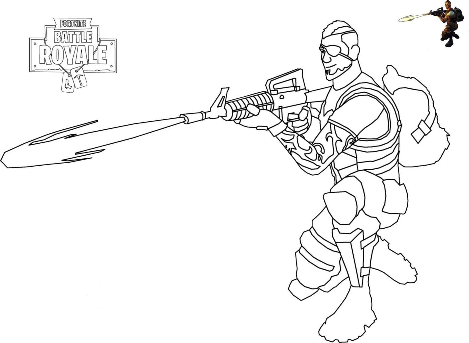 Çocuklar İçin Fortnite Boyama Sayfaları 