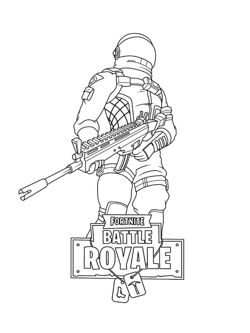 Çocuklar İçin Fortnite Boyama Sayfaları 