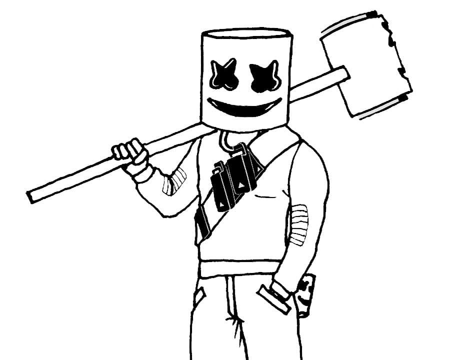 Çocuklar İçin Fortnite Boyama Sayfaları 