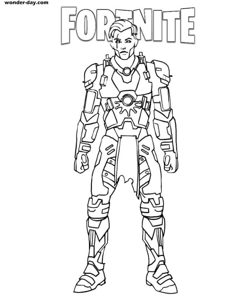 Çocuklar İçin Fortnite Boyama Sayfaları 