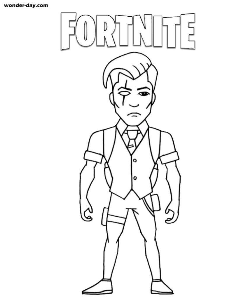Çocuklar İçin Fortnite Boyama Sayfaları 