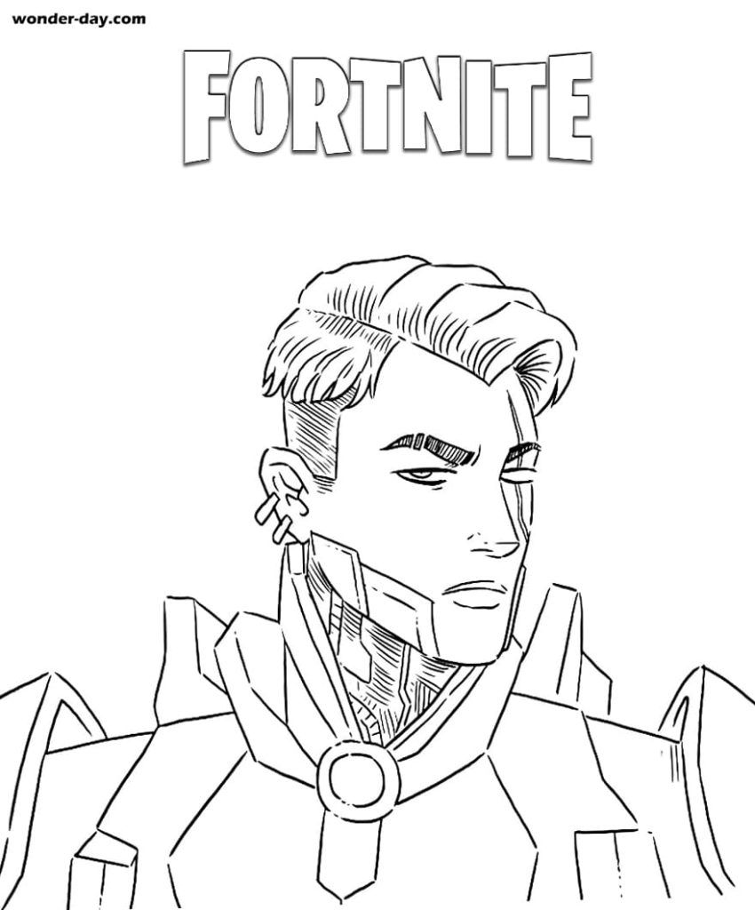 Çocuklar İçin Fortnite Boyama Sayfaları 