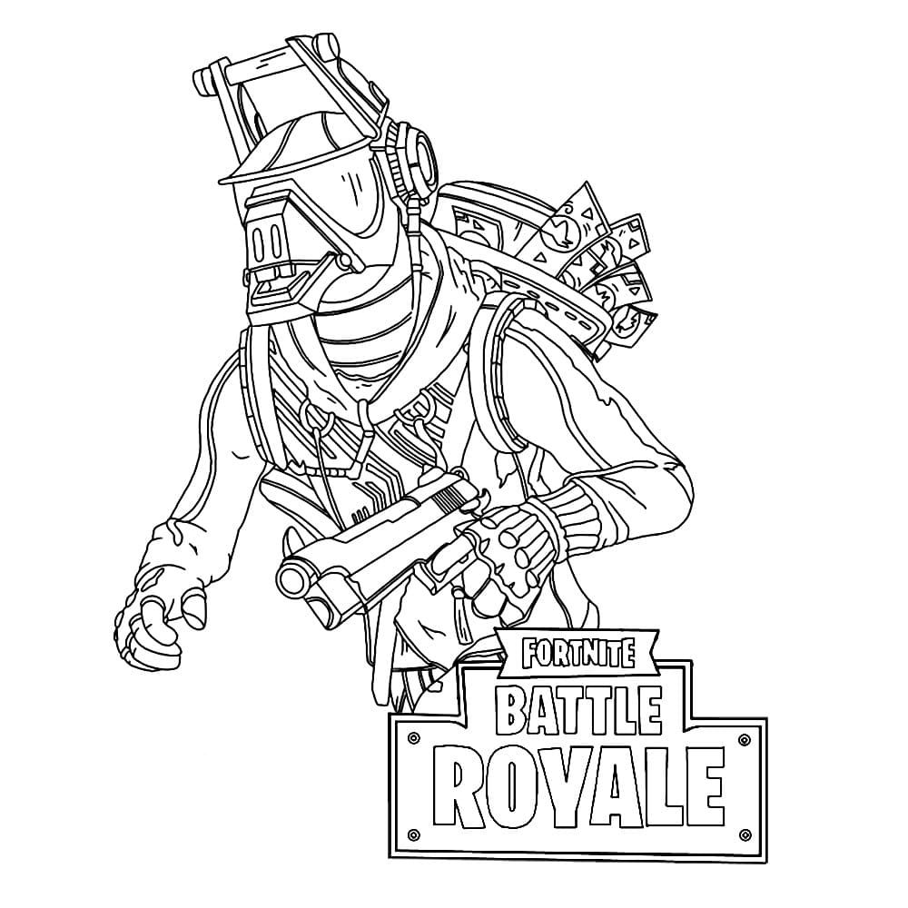 Çocuklar İçin Fortnite Boyama Sayfaları 
