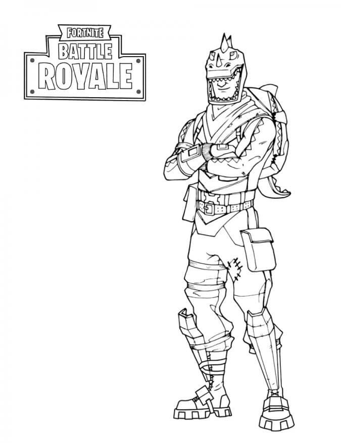 Çocuklar İçin Fortnite Boyama Sayfaları 
