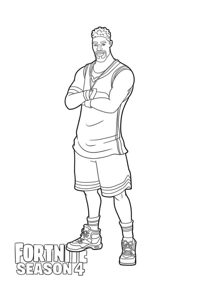 Çocuklar İçin Fortnite Boyama Sayfaları 