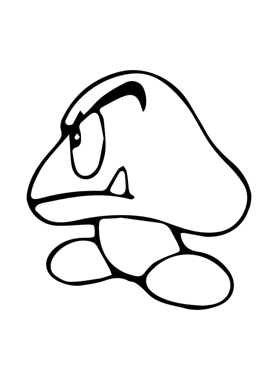 Çocuklar İçin Goomba Boyama Sayfaları 