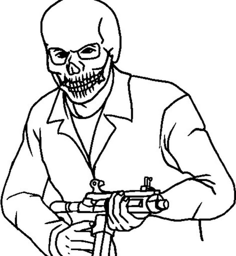 Çocuklar İçin Gta Boyama Sayfaları 