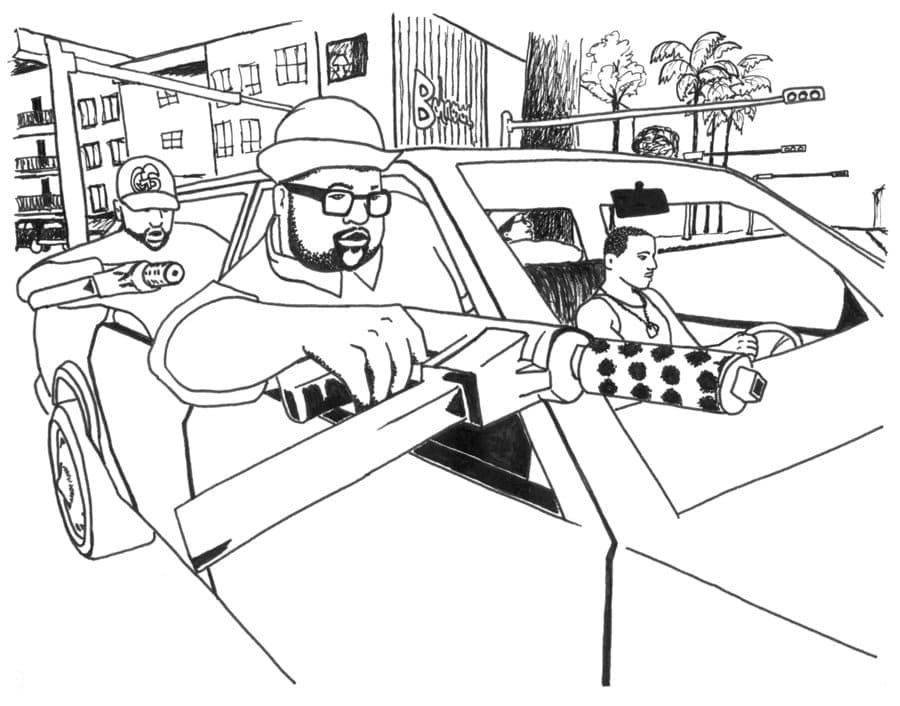 Çocuklar İçin Gta Boyama Sayfaları 