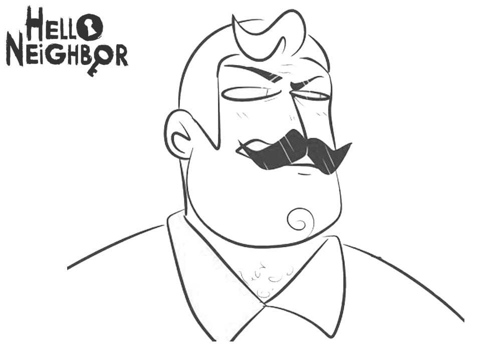 Çocuklar İçin Hello Neighbor Boyama Sayfaları 