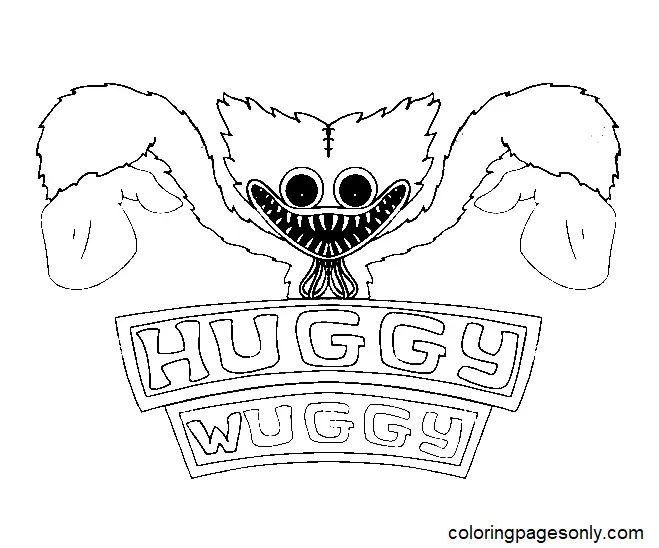 Çocuklar İçin Huggy Wuggy Boyama Sayfaları 