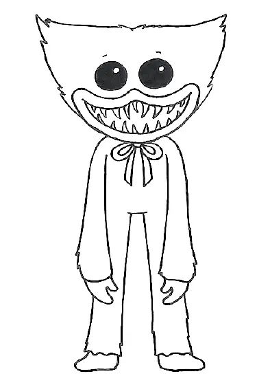 Çocuklar İçin Huggy Wuggy Boyama Sayfaları 